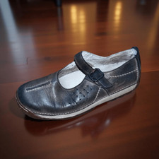 Dr Martens Vintage 3A52 Mary Jane Blue Bronze Pumps Buckle Shoes Size US 7