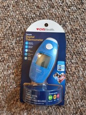 CVS Health Temple Digital Thermometer Instant Reading Fever Alert Medical New