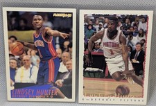 2x Lindsey Hunter Cards - LOT - 90s Trading Cards Collection Set Basketball