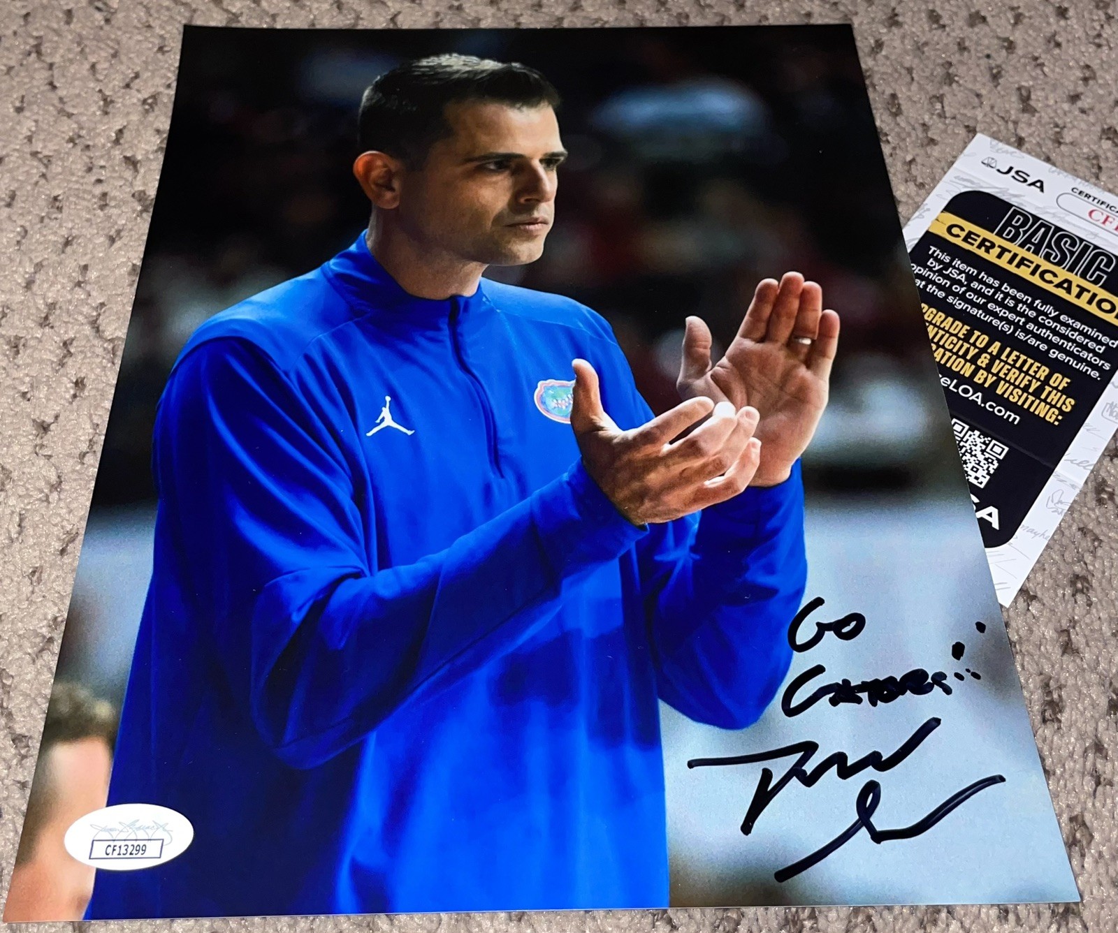 COACH TODD GOLDEN SIGNED 8X10 PHOTO AUTOGRAPH FLORIDA GATORS BASKETBALL JSA 