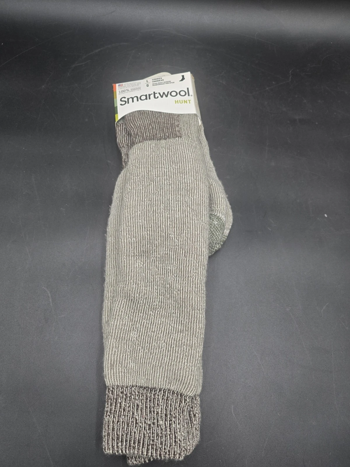 Smartwool L Large Hunt Socks NEW Taupe Merino Wool
Opens in a new window or tab
