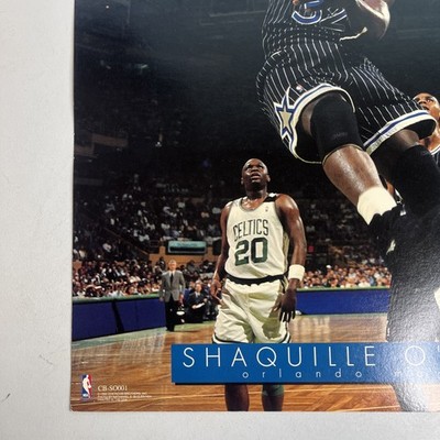 Vintage 1990s Shaquille O'Neal Orlando Magic Power Poster 20in X