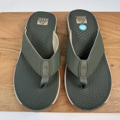 NWOT Men’s Reef The Deckhand Flip Flops Sandals Olive Green Size 10 $75 NWOT Reef Mens The Deckhand Olive Green / Gum Flip Flop  main image 3