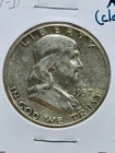 1957-D Franklin Half Dollar Raw AU (Details)