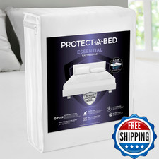 Protect-A-Bed Essential Mattress Pad Full 100 Waterproof Dust Mite Barrier Brea