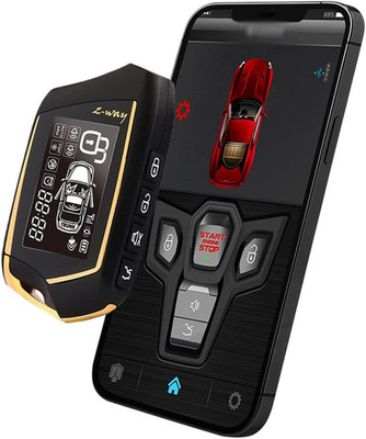Smart Car Anti-Theft Alarm with Remote Start, Keyless Entry & App Control