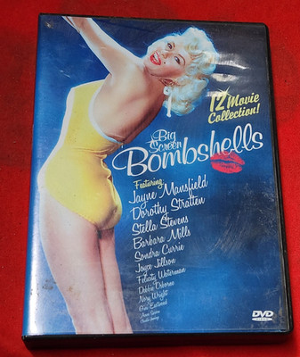 Big Screen Bombshells DVD 2010  3 Disc Set JAYNE MANSFIELD +  12 CLASSICS   5w6
