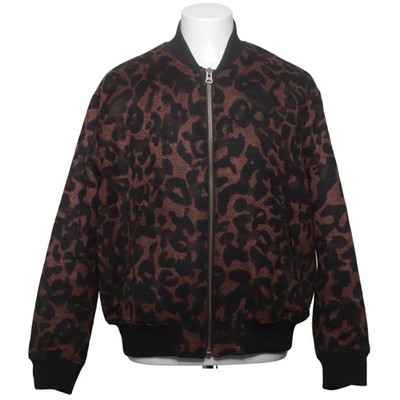 H&M Trend, Bomberjacke, Herren, Größe: M, Schwarz, Polyester/Wolle, Leopard #qmY