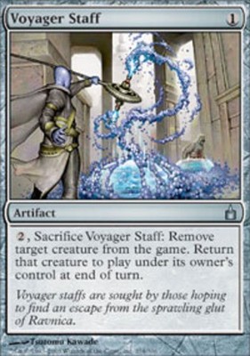 Hero Deal, English - 4 x MTG Voyager Staff Ravnica: City of Guilds