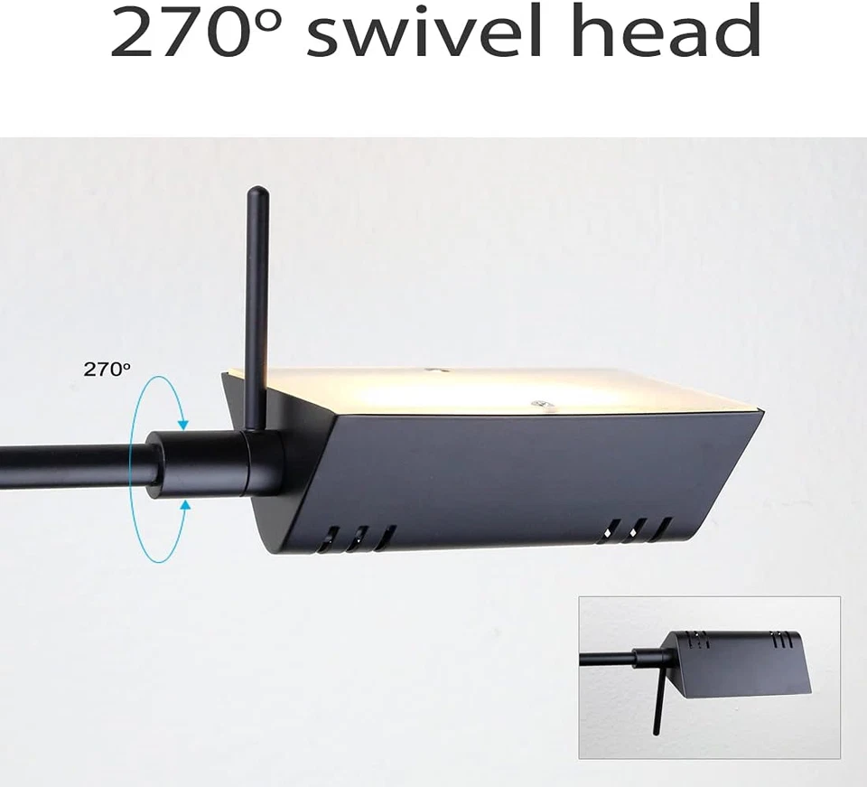 Lámpara de mesa LED Farmacia, atenuación de rango completo, LED 12W, brazos oscilantes de 360 grados, Des Foto 3 de 4