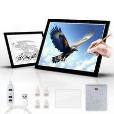 ColorWeaveArt A2 LED Light Pad for Diamond Painting   Tracing Box Black