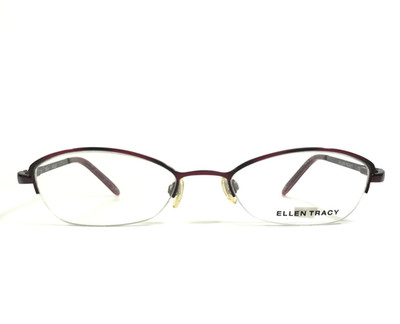 Ellen Tracy Petite Eyeglasses Frames VELA VIOLET Cat Eye Half Rim 49-18-130