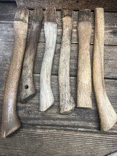 Lot (6) Wood Hatchet Handles Repurpose Craft Projects