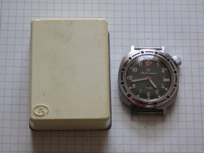 Armbanduhr Vostok Komandirskie Wasserdicht in OVP  1990 J.