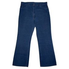 Vintage Levis 517 Bootcut Corduroy Pants Actual 36x30 Flared 70s 80s Navy USA