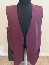 Men's Gioberti Formal Suit Vest Burgundy Size XXL NWT