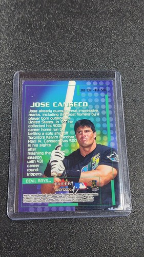 2000 Fleer Impact - Mighty Fine in '99 Jose Canseco #38 MF - Picture 2 of 2