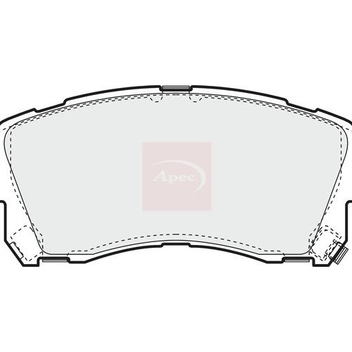 APEC Brake Pad Set, disc brake PAD1070