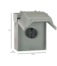 Midwest Electric U054P Outdoor Power Outlet | 50Amp 120-240V (New!)