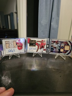 Pujols, Walker And McGwire Triple Patch Auto And Relic Set!!!