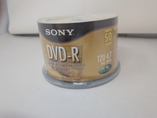 SONY DVD-R 50 Pack 4.7 GB 120 Min Blank Media Disc NEW / SEALED Original Package