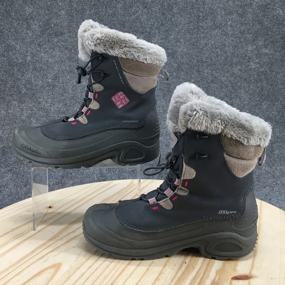 Columbia Botas Impermeables Juveniles 6 Bugaboot II Omni-Calor Gris Imitación Piel BY3200-028 Foto 2 de 4