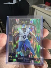 2025 Panini Select - Premier Level Byron Young #121 Black & Green Shock Prizm