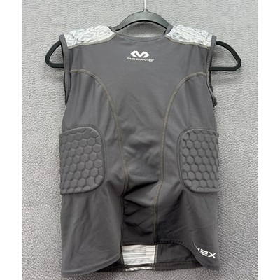 McDavid HEX Youth Medium Padded Compression Shirt Gray Sleeveless Football Vest