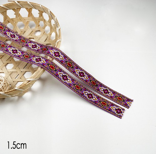 Jacquard Trim Braid or Embroidered Ribbon Craft Sewing Retro Boho Ethnic Scandi - Picture 242 of 276