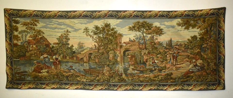 Tapeçaria medieval grande vintage - Imagem 2 de 4