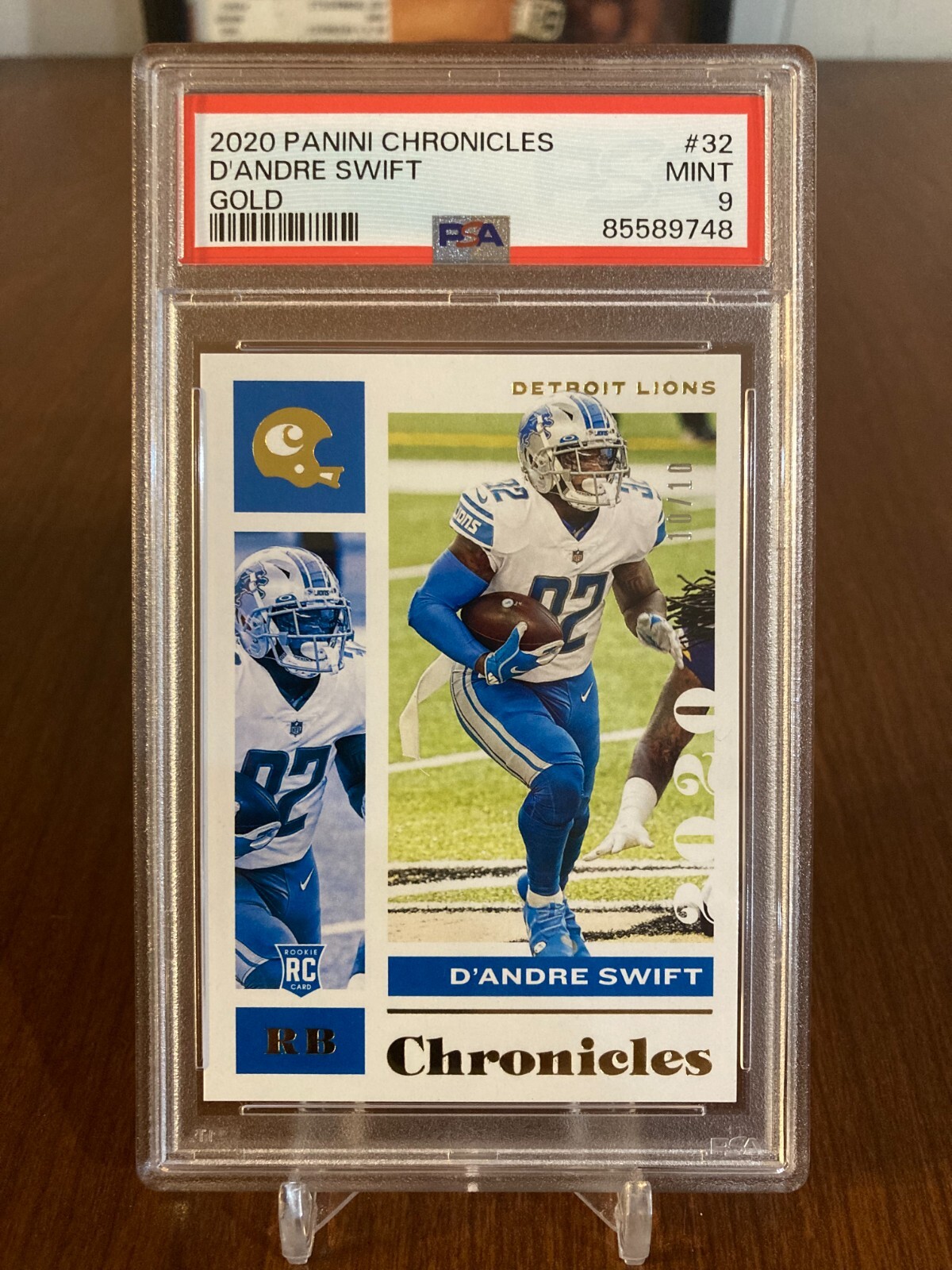 D'Andre Swift Panini Chronicles #32 Gold