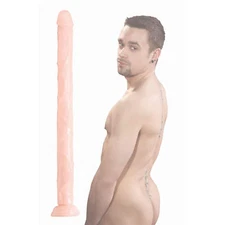 XR Brands Raging Cockstars Long Dong Leo Dildo, 18 Inch, Flesh