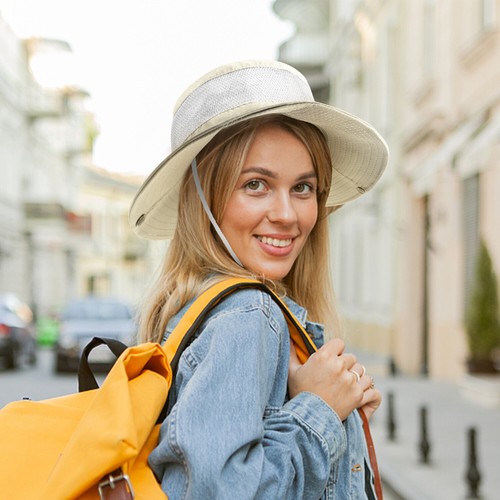 Sombrero de cubo plano de ala súper ancha Ushake impermeable para hombres mujeres sombrero para el sol para pesca - Imagen 61 de 127