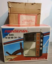 Soundesign 2540 Five Band Radio Original Box Only Rare 1965 No Radio