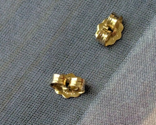 14 Karat Gold Friction Earring Backs for Post Earrings– One Pair - Picture 10 of 10