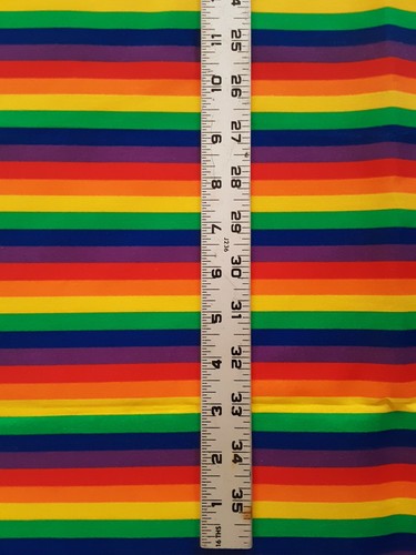 SCRAP Remnant Fabric 18.5" x 39" Flag Pride Rainbow Flags Toss LGBT HTF - Picture 3 of 5