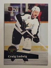 1991-92 Pro Set #411 Craig Ludwig ~ Minnesota North Stars