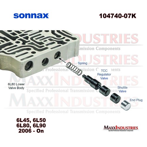 Sonnax 104740-07K Transmission TCC Regulator Valve Kit, Torque Converter Clutch - Picture 3 of 4