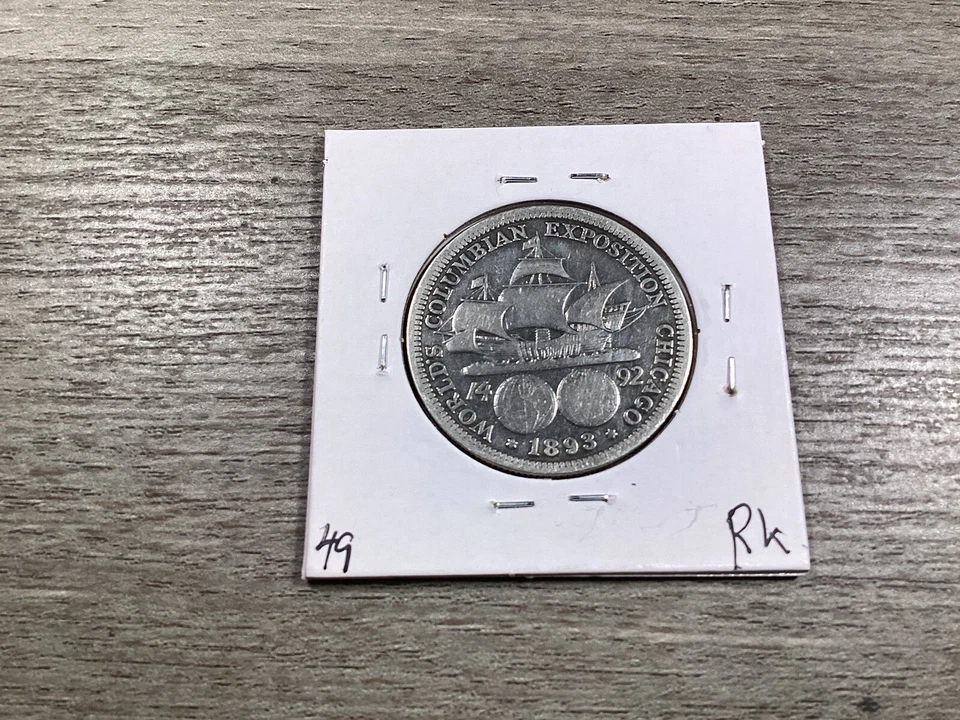 1893 Columbian Exposition Commemorative 90% Silver Half Dollar 012824 50rk - Image 4 of 4