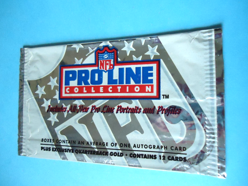 1991-92 Pro Line Collection Football card wrapper - NFL - Bild 1 von 2