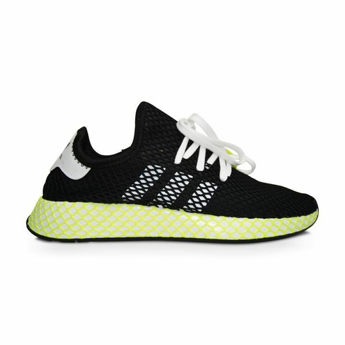Uomo Adidas Deerupt Corridore - EG7412 - Nero Bianco Giallo | eBay