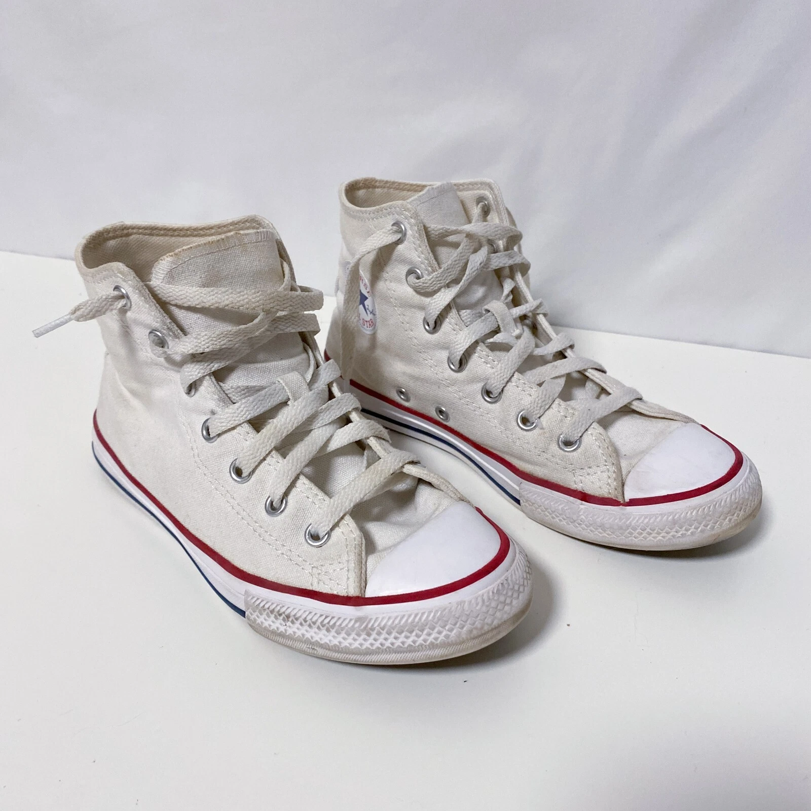 Converse bambino Chuck Taylor All Star alto top ottico bianco 3J253 USA taglia 3