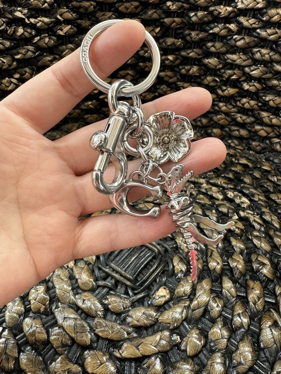 Coach Rexy Bag Charm FOB Metal Silver | eBay