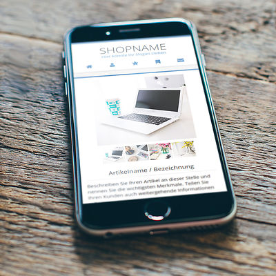 Auktionsvorlage VORLAGE 2026 Responsive Template DFSTF dark blue + Editor