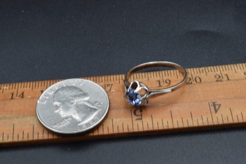 ART DECO MODEL 1970s ! VINTAGE russian UKRAINE RING SILVER 875 stamp star SIZE 9 - Picture 17 of 18