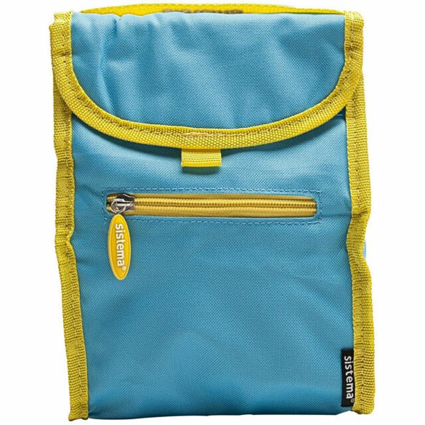 Sistema Blue Fold up Insulated Cooler Lunch Bag Kids School Snack