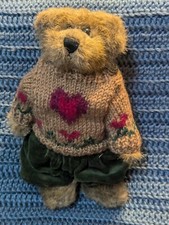 Vintage Boyd Bear Plush Stuffed Animal Archive Collection 1990 Jointed Teddy