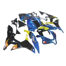 Shark Attack Blue Yellow Fairings For Honda CBR600RR 2007 2008 Plastics Bodywork