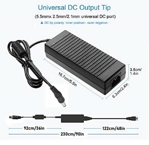 12V 10A AC Adapter 5.5x2.1mm Adapter for CCTV Camera / Home Electronic / LED - Picture 2 of 8