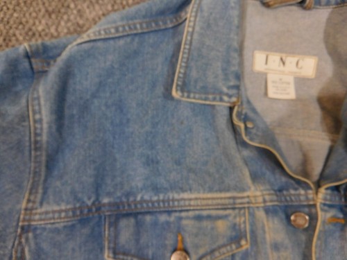 inc international concepts jacket men Medium denim vintage trucker blue 90s - Picture 7 of 12